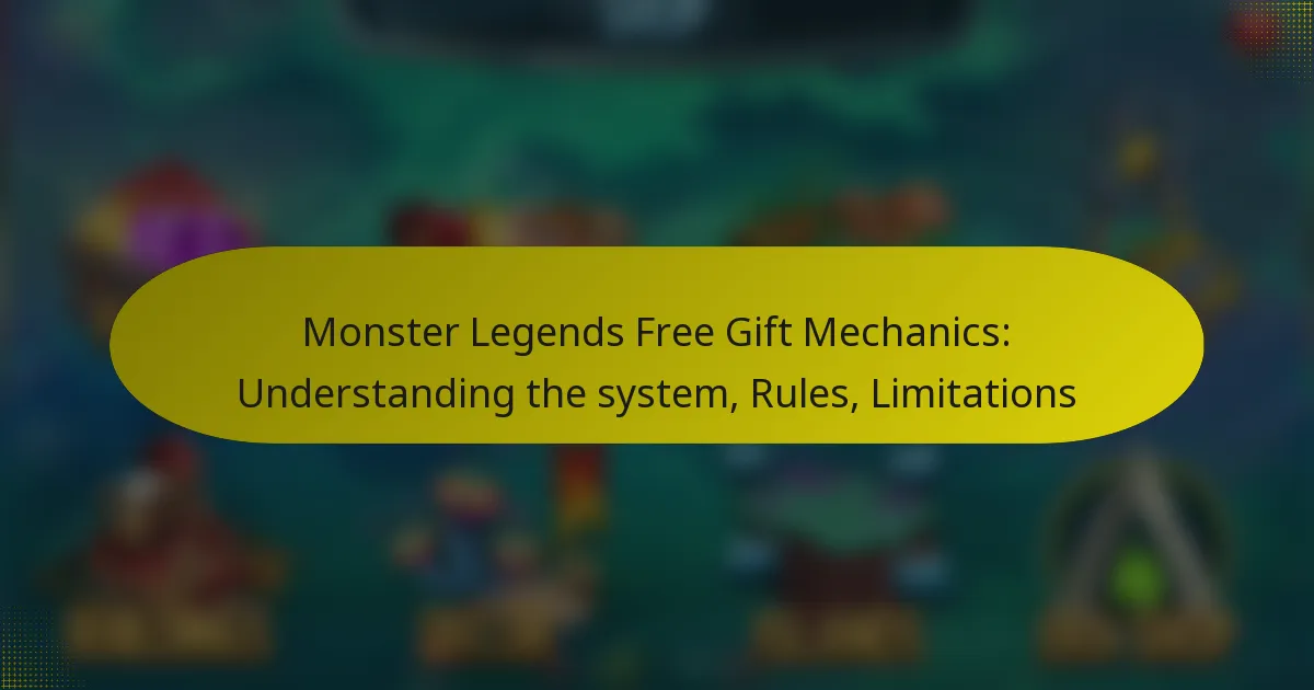 Monster Legends Free Gift Mechanics: Understanding the system, Rules, Limitations