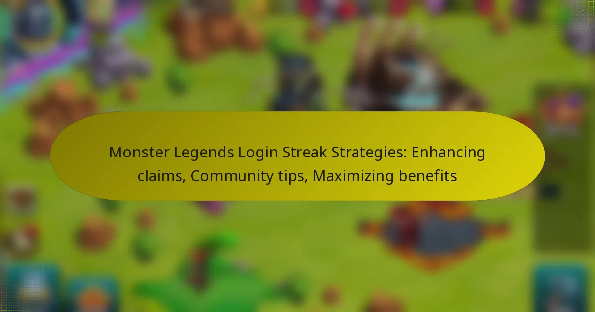 Monster Legends Login Streak Strategies: Enhancing claims, Community tips, Maximizing benefits